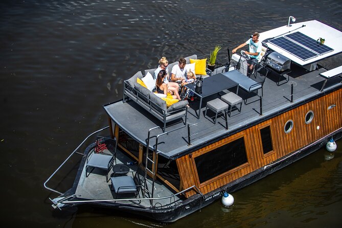 Prague YachtBoat CLASSIC cruise with Unlimited Beer or Prosecco - Starting at Náplavka by Rašínovo nábřeží