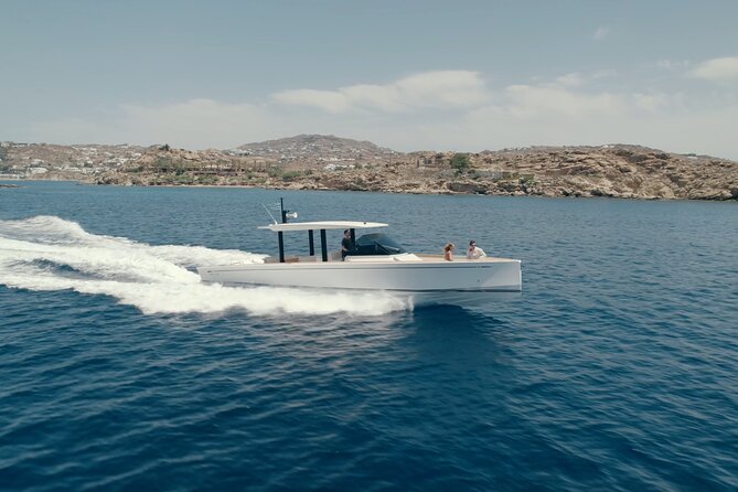 Private 5-Hour Cruise on Ultra Luxury Brand-New Yacht in Mykonos (Nevma) - Psarou shows Mykonos at its most polished