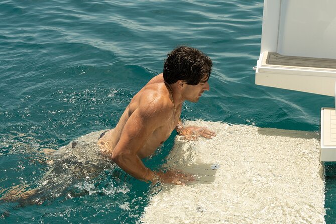Private 5-Hour Cruise on Ultra Luxury Brand-New Yacht in Mykonos (Nevma) - Super Paradise is the first real water stop