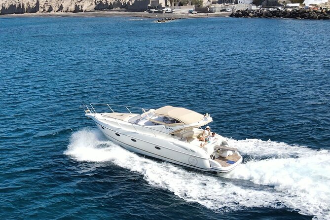 Private all included yacht Tour in Santorini - Red Beach and White Beach: two short swims