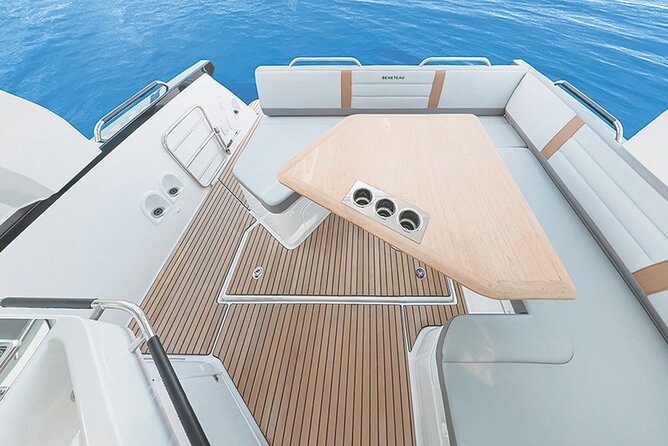 Private Caldera Cruise with Motor Yacht in Santorini - Ammoudi Bay below Oia