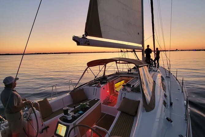 Private Luxury Sunset Sail on the 50ft Sailing Yacht Fate BYOB - USS Yorktown and USS Laffey: Charleston’s military harbor