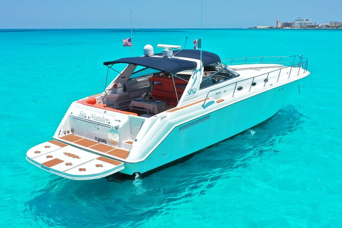 Private Luxury Yacht 55FT Rental in Cancun - The Yacht, Seating, and Group Comfort