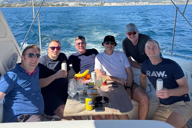 Private Luxury Yacht Charter from PUERTO BANÚS, Marbella - Beer, Cava, fruit, and a practical party setup