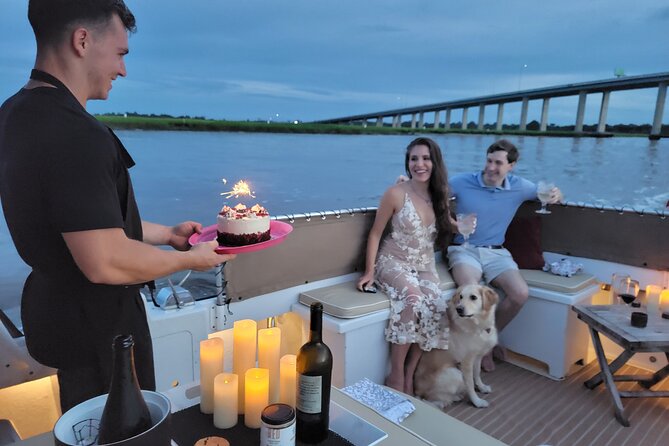 Private Sunset Harbor Tour 20 passenger party Yacht Kismet - Under the Ravenel Bridge