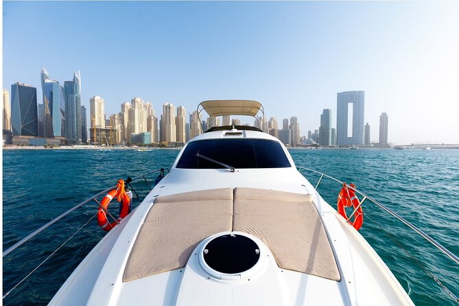Private Yacht Cruising Rental from Dubai Marina - Swimming in the lagoon