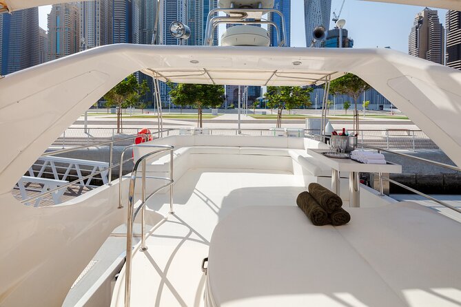 Private Yacht Dubai: Rent 61 ft Luxury Yacht up to 30 people - Dubai Marina and JBR From the Water