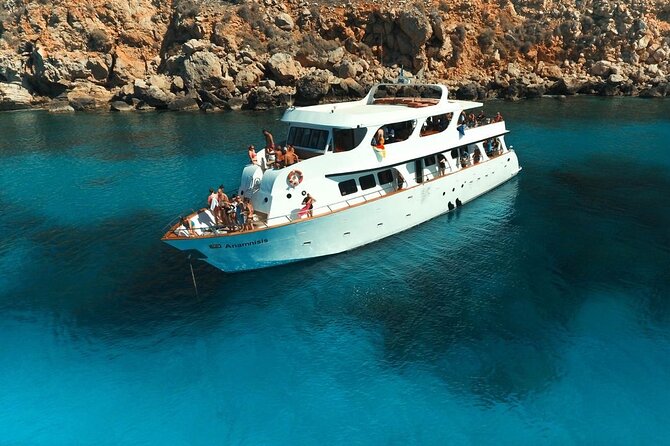 Protaras: St Georgios Presidential Cruise BBQ & 1 drink. 16+ - Seeing occupied Famagusta from the water