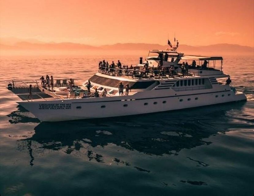 Puerto Vallarta: Mega Yacht Whale Watching Sunset Cruise - Starting from the Paradise Village Pier or Chica Locca Tours