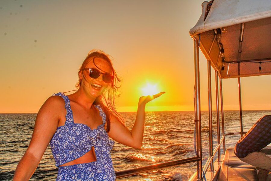 Puerto Vallarta: Mega Yacht Whale Watching Sunset Cruise - Music, dancing, and the Chica Locca style