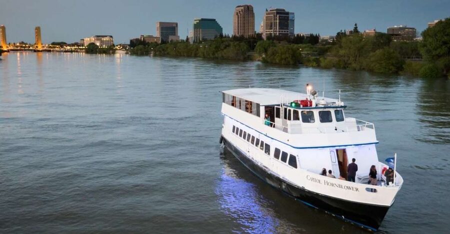 Sacramento: New Year's Eve Rock the Yacht Cruise - Sacramento’s skyline from the river