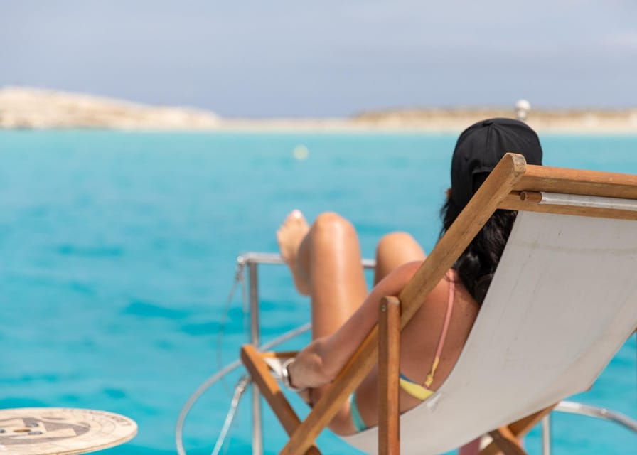 Sailing Yacht Day Charter; Ibiza to Formentera (return) - Paddleboards, snorkeling, and time aboard