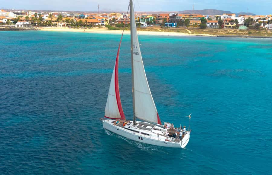 Sal, Cape Verde: Half day on Cuba Libre sailing yacht - Sailing west from Bikini Beach