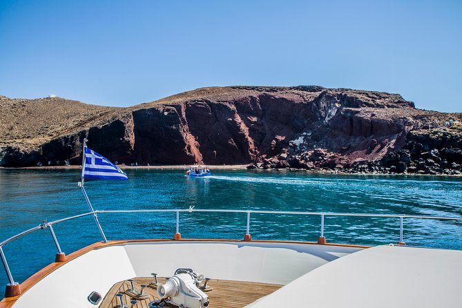 Santorini: Motor Yacht Private Cruise with 5-Course Meal - Lunch, sunset dinner, or the full 10-hour option