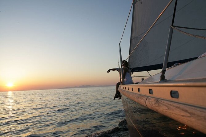 Santorini: Private Sailing Yacht Cruise with Meal and Drinks - Red Beach and the first look at Santorini’s volcano