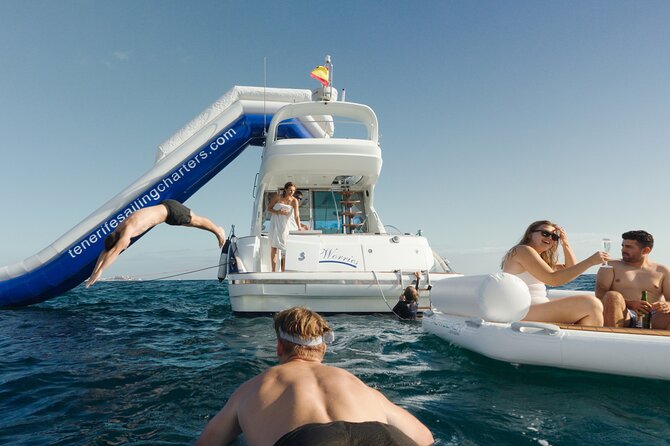 Shared Luxury Yacht Cruise with Champagne and Tapas - Swimming, snorkeling, and sea scooters