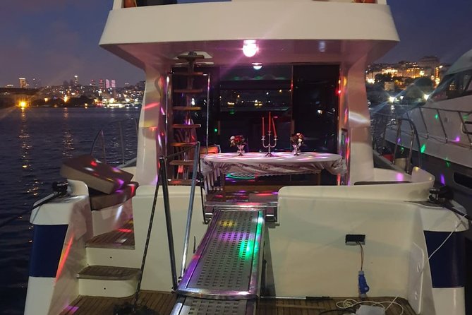 Sunset Cruise on Luxury Yacht in Istanbul Bosphorus - Under the Bosphorus Bridge Toward Rumeli Fortress