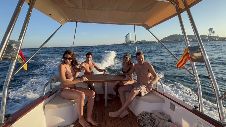 Sunset from a private Classic Yacht - Sunset Views From Open Water