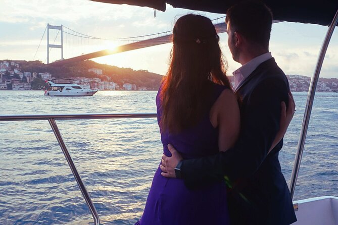 Sunset / Noon Bosphorus Cruise by Private Yacht - Ortakoy Mosque brings the shoreline into focus