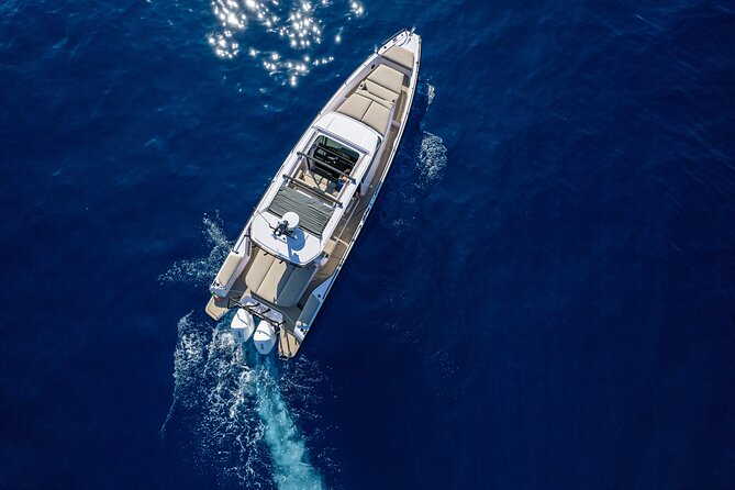 The Fastest Private Motor Yacht in Santorini - All Inclusive Tour - Thirasia and the meal stop