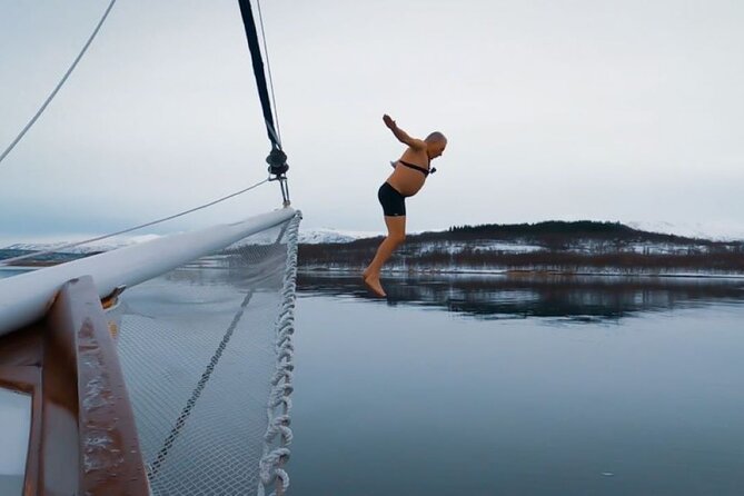 Tromso Luxury Sailing Yacht Polar Fjord Cruise with Lunch - The optional hot tub and polar plunge