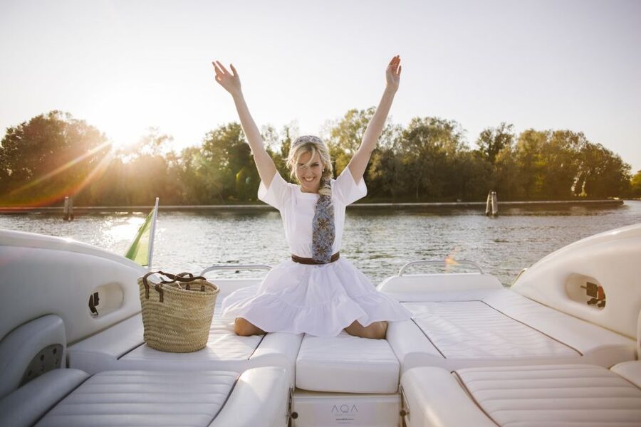 Venice: Sunset Yacht Experience - The Poveglia pause: music, swimming, or simply sitting back