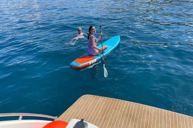Whales and Dolphins excursion on a Luxury Yacht in Canary Islands - Swimming and snorkeling near the Los Cristianos cliffs