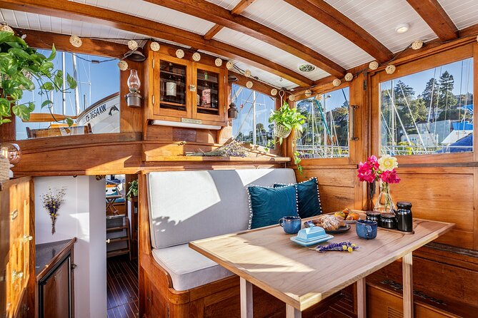 Wine and Dine on a Century Old Sausalito Yacht - Optional San Francisco Bay charters