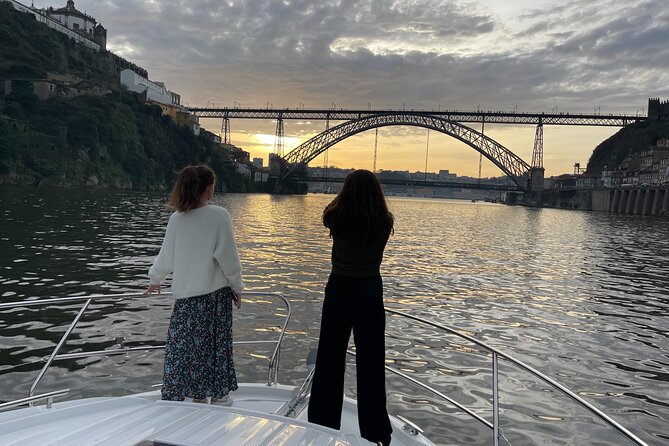 Yacht Cruise Excursion to 6 Bridges on the Douro - Porto landmarks from a lower viewpoint