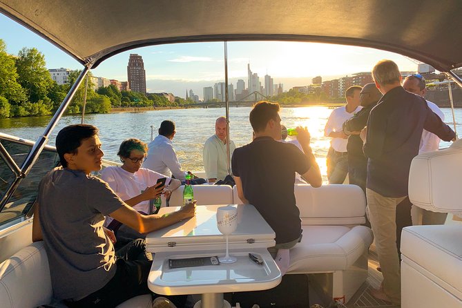 Yacht Tour in Frankfurt for up to 12 Guests - The ride toward the European Central Bank